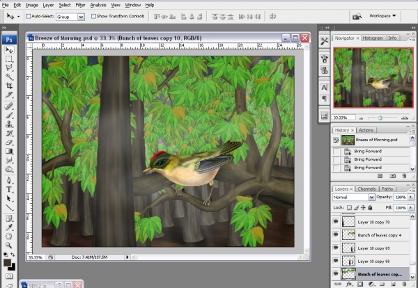 Creation of Breeze of Dawn: Step 21